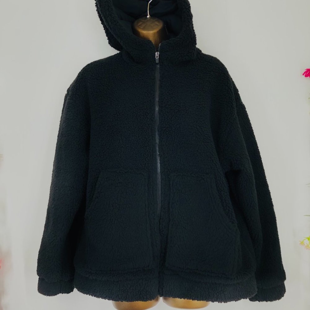 Fabletics black Lotta Cocoon zipper hoodie